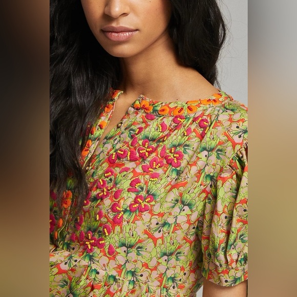 Anthropologie Auretta Beaded Mini Dress - Picture 6 of 8